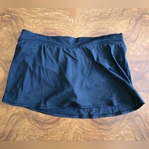 Tropical Escape Swim Skirt, Black, Size Womens 16